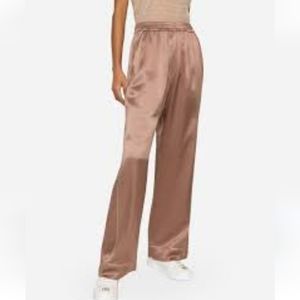 Silky relaxed leisure pants
